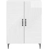Kabalas Itin blizgi balta 66 x 34,5 x 89,5 cm Apdirbta mediena