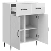 Kabalas Itin blizgi balta 66 x 34,5 x 89,5 cm Apdirbta mediena