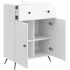 Kabalas Itin blizgi balta 66 x 34,5 x 90 cm Apdirbta mediena
