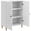 Kabalas Itin blizgi balta 66 x 34,5 x 90 cm Apdirbta mediena