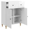 Kabalas Itin blizgi balta 66 x 34,5 x 90 cm Apdirbta mediena