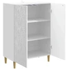 Kabalas Itin blizgi balta 66 x 34,5 x 90 cm Apdirbta mediena