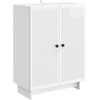 Kabalas Itin blizgi balta 66 x 34,5 x 90 cm Apdirbta mediena