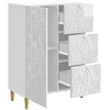 Kabalas Itin blizgi balta 66 x 34,5 x 90 cm Apdirbta mediena