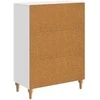 Kabalas Itin blizgi balta 66 x 34,5 x 90 cm Apdirbta mediena