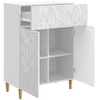 Kabalas Itin blizgi balta 66 x 34,5 x 90 cm Apdirbta mediena