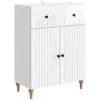 Kabalas Itin blizgi balta 66 x 34,5 x 90 cm Apdirbta mediena