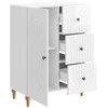 Kabalas Itin blizgi balta 66 x 34,5 x 90 cm Apdirbta mediena