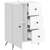 Kabalas Itin blizgi balta 66 x 34,5 x 90 cm Apdirbta mediena