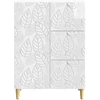 Kabalas Itin blizgi balta 66 x 34,5 x 90 cm Apdirbta mediena