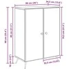 Kabalas Itin blizgi balta 66 x 34,5 x 90 cm Apdirbta mediena