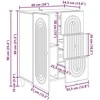 Kabalas Itin blizgi balta 66 x 34,5 x 90 cm Apdirbta mediena