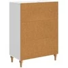 Kabalas Itin blizgi balta 66 x 34,5 x 90 cm Apdirbta mediena