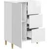 Kabalas Itin blizgi balta 66 x 34,5 x 90 cm Apdirbta mediena