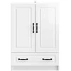 Kabalas Itin blizgi balta 66 x 34,5 x 92 cm Apdirbta mediena