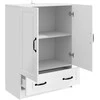 Kabalas Itin blizgi balta 66 x 34,5 x 92 cm Apdirbta mediena