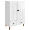 Kabalas Itin blizgi balta 66 x 34,5 x 95 cm Apdirbta mediena