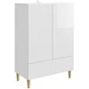 Kabalas Itin blizgi balta 66 x 34,5 x 95 cm Apdirbta mediena