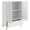 Kabalas Itin blizgi balta 66 x 34,5 x 95 cm Apdirbta mediena