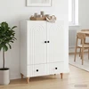 Kabalas Itin blizgi balta 66 x 34,5 x 95 cm Apdirbta mediena