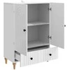 Kabalas Itin blizgi balta 66 x 34,5 x 95 cm Apdirbta mediena