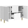 Kabalas Itin blizgi balta 89 x 34,5 x 60 cm Apdirbta mediena
