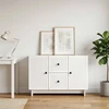 Kabalas Itin blizgi balta 89 x 34,5 x 60 cm Apdirbta mediena