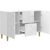 Kabalas Itin blizgi balta 89 x 34,5 x 60 cm Apdirbta mediena