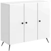 Kabalas Itin blizgi balta 89 x 34,5 x 80 cm Apdirbta mediena