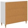 Kabalas Itin blizgi balta 89 x 34,5 x 80 cm Apdirbta mediena
