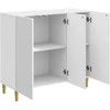 Kabalas Itin blizgi balta 89 x 34,5 x 80 cm Apdirbta mediena