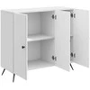 Kabalas Itin blizgi balta 89 x 34,5 x 80 cm Apdirbta mediena