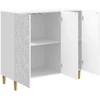 Kabalas Itin blizgi balta 89 x 34,5 x 80 cm Apdirbta mediena