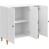 Kabalas Itin blizgi balta 89 x 34,5 x 80 cm Apdirbta mediena