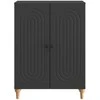 Kabalas Juoda 66 x 34,5 x 90 cm Apdirbta mediena
