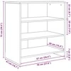 Kabalas Juoda 70 x 41 x 75 cm Apdirbta mediena