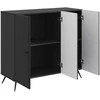 Kabalas Juoda 89 x 34,5 x 80 cm Apdirbta mediena