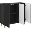 Kabalas Juoda 89 x 34,5 x 80 cm Apdirbta mediena