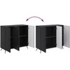 Kabalas Juoda 89 x 34,5 x 80 cm Apdirbta mediena