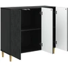 Kabalas Juoda 89 x 34,5 x 80 cm Apdirbta mediena