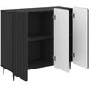 Kabalas Juoda 89 x 34,5 x 82 cm Apdirbta mediena