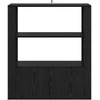 Kabalas juoda ąžuolo 30 x 80 x 90 cm Apdirbta mediena