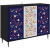 Kabalas MAINZ Juodojo ąžuolo 102 x 33 x 76 cm Apdirbta mediena