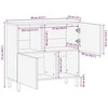 Kabalas Baltos skalbimo apdaila 80 x 33 x 75 cm