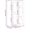 Kabalas ELST Pilkas Sonoma 59 x 35 x 100,5 cm Apdirbta mediena