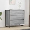Kabalas Pilkas Sonoma 79 x 36 x 75.5 cm Apdirbta mediena