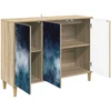 Kabalas RAALTE Sonoma ąžuolo 102 x 33 x 75 cm Apdirbta mediena