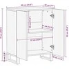 Kabalas Ruda 60 x 33 x 75 cm Kietas mango medis