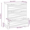 Kabalas Ruda 60 x 33.5 x 75 cm Mango medienos masyvas