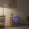 LED Bufetas Ruda 60,5 x 37 x 67 cm Apdirbta mediena